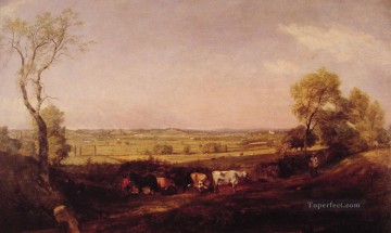 Dedham Vale Mañana Romántica John Constable Pinturas al óleo